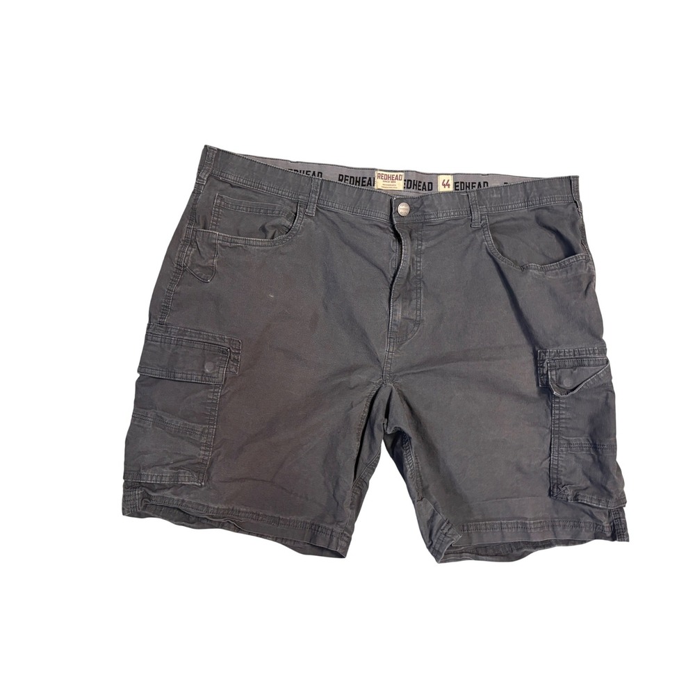 RedHead Mens Cargo Shorts 44 Gray Stretch Cotton Outdoor Rugged Gorpcore